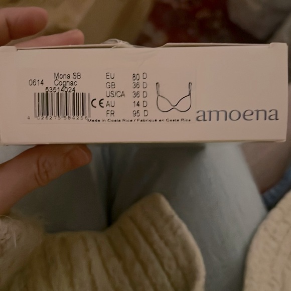 Amoena Mona Non-Wired Mastectomy Bras in Cognac Tan, Black & White New in Box - Picture 6 of 16